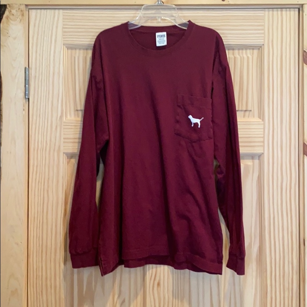 Long sleeve pink shirt
